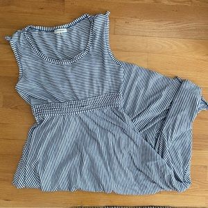 Max Studio stripes nautical midi dress M